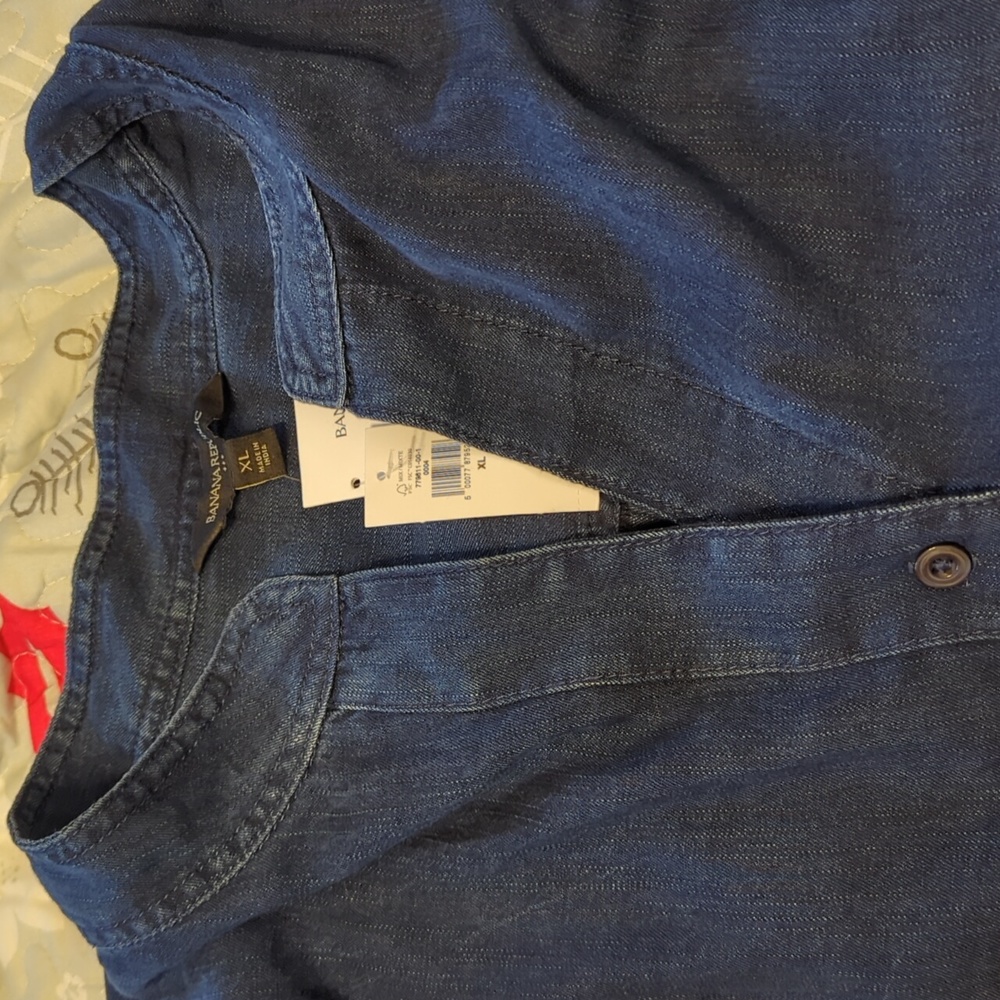 NWT Banana Republic long sleeve denim dress size XL - Picture 2 of 8